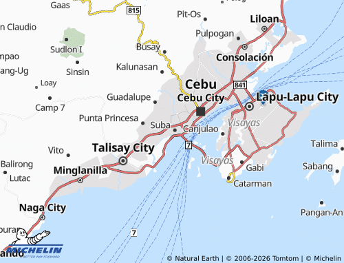 MICHELIN Sawang Calero map - ViaMichelin