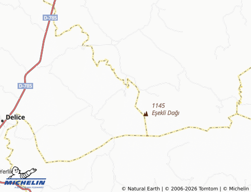 MICHELIN Kuzeyyurt map - ViaMichelin