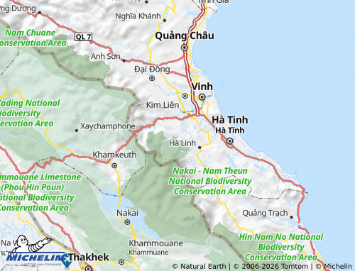 Mapa MICHELIN Vũ Quang - ViaMichelin