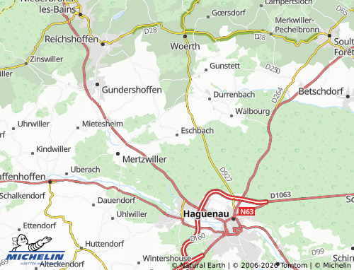 Mapa MICHELIN Eschbach - ViaMichelin