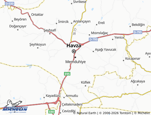 MICHELIN Memduhiye map - ViaMichelin