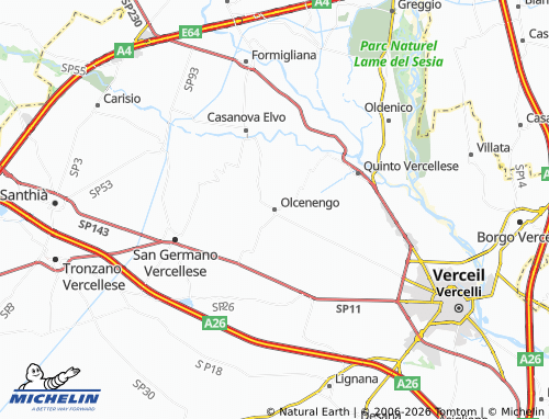 Mappa MICHELIN Olcenengo - ViaMichelin