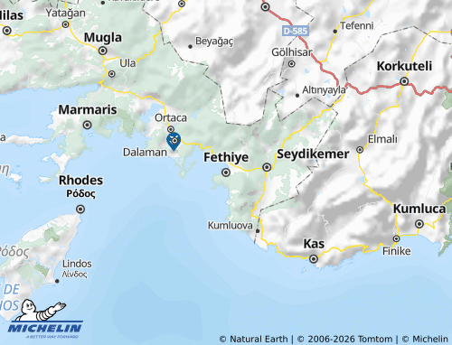 Mappa MICHELIN Fethiye - ViaMichelin