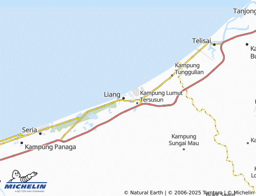 MICHELIN-Landkarte Kampung Sungai Bakong - ViaMichelin