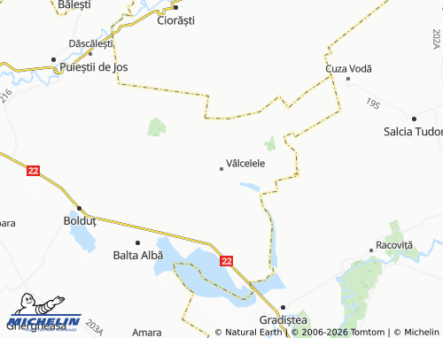 MICHELIN Vâlcelele map - ViaMichelin
