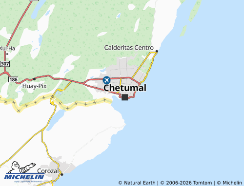 Mappa MICHELIN Chetumal Centro - ViaMichelin