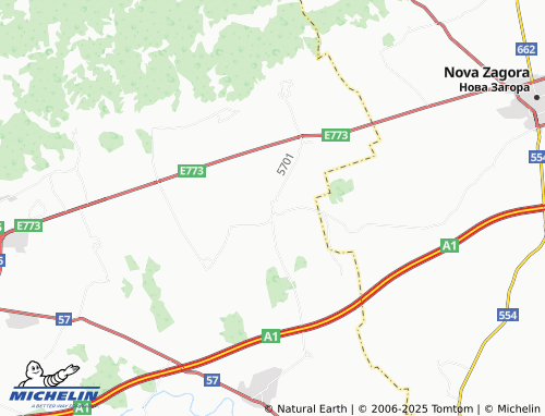 MICHELIN Han Asparuhovo map - ViaMichelin