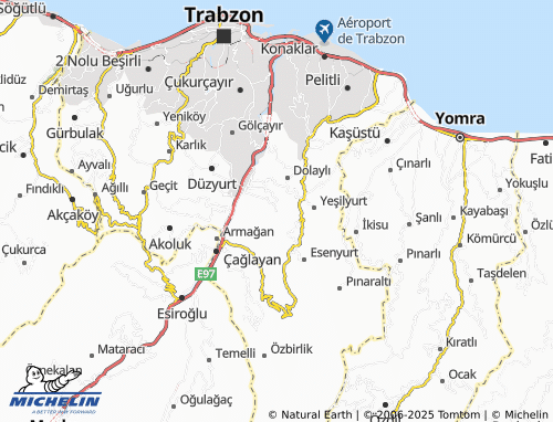MICHELIN-Landkarte Yeşilbük - ViaMichelin