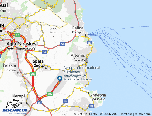 MICHELIN Agios Serafeim map - ViaMichelin