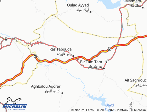 Kaart MICHELIN Ras Taboudah - ViaMichelin