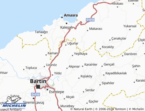 MICHELIN Yeşilkaya map - ViaMichelin