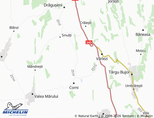 Mappa MICHELIN Urlești - ViaMichelin