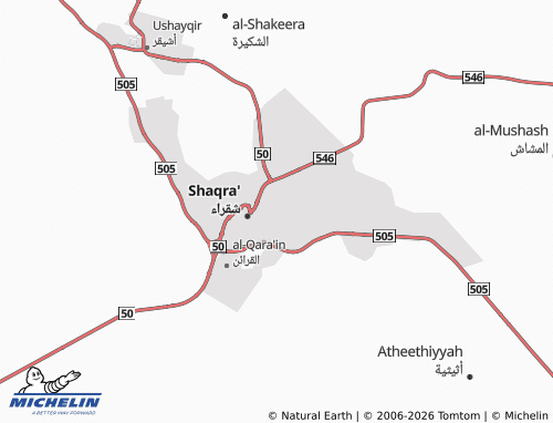 MICHELIN-Landkarte al-Nuzhah - ViaMichelin