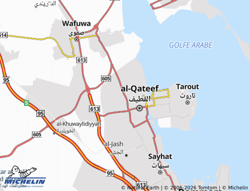 MICHELIN-Landkarte al-Zarah - ViaMichelin