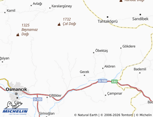 MICHELIN Danişment map - ViaMichelin