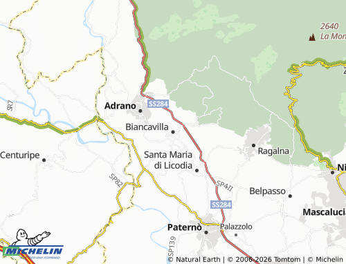 Mappa MICHELIN Biancavilla - ViaMichelin