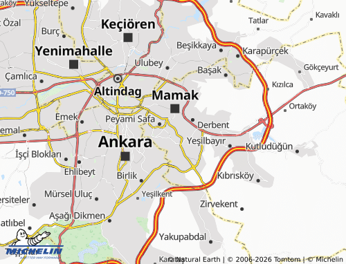 Mappa MICHELIN General Zeki Doğan - ViaMichelin