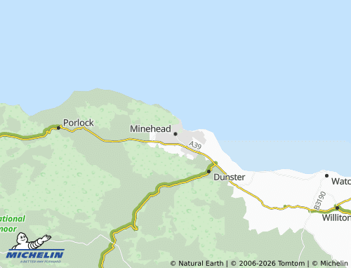 Carte MICHELIN Minehead - ViaMichelin