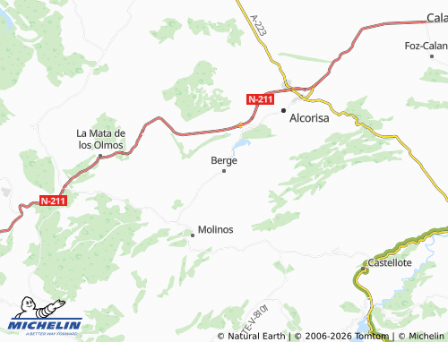 Kaart MICHELIN Berge - ViaMichelin