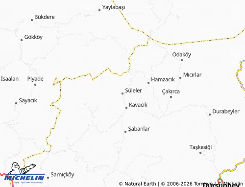 MICHELIN Süleler map - ViaMichelin