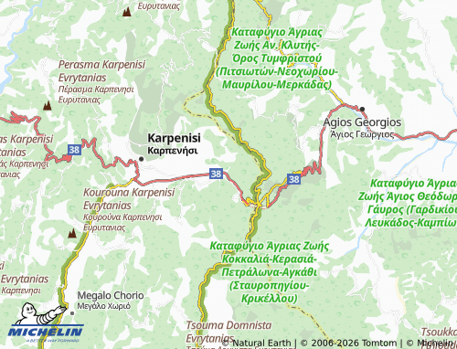 MICHELIN Lefka map - ViaMichelin