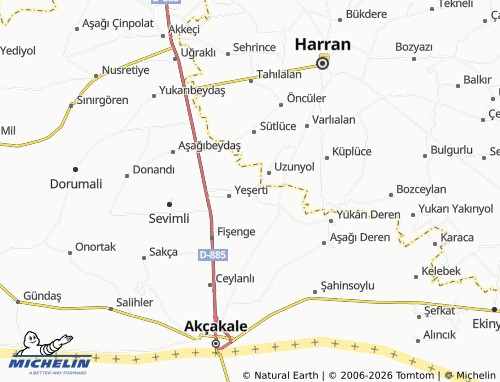 MICHELIN Akbilek map - ViaMichelin