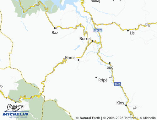 Mappa MICHELIN Komsi - ViaMichelin