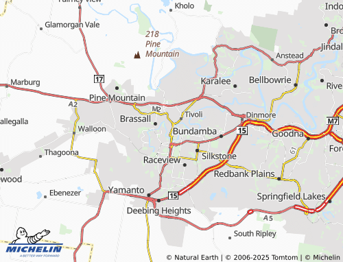 MICHELIN North Ipswich map - ViaMichelin