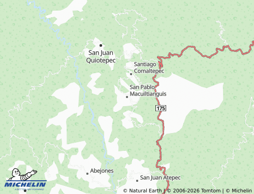 MICHELIN San Pablo Macuiltianguis map - ViaMichelin