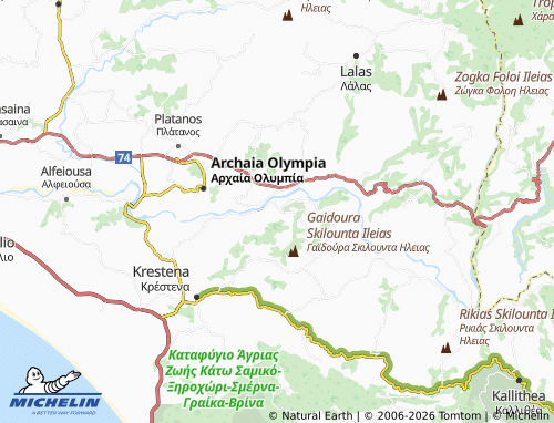 Carte MICHELIN Nea Kalyvakia - ViaMichelin