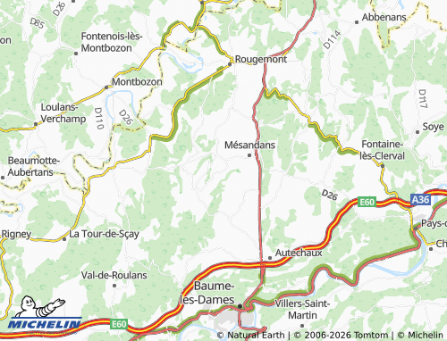 Mapa MICHELIN Trouvans - ViaMichelin