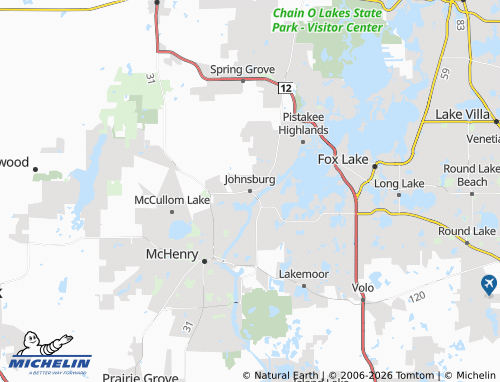 Mappa MICHELIN Johnsburg - ViaMichelin