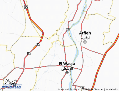 Mappa MICHELIN Saft al-Sharqiyyah - ViaMichelin
