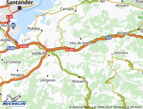 Mapa MICHELIN Entrambasaguas - ViaMichelin