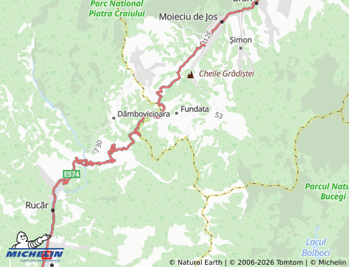 Carte MICHELIN Fundățica - ViaMichelin