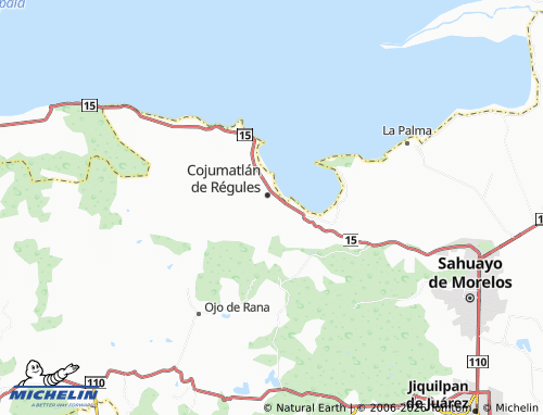 Mapa MICHELIN Riveras de Cojumatlán - ViaMichelin