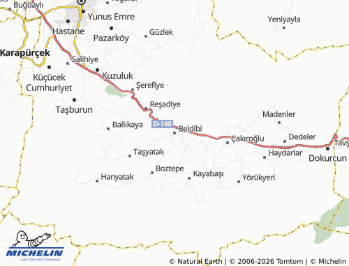 Mappa MICHELIN Beldibi - ViaMichelin