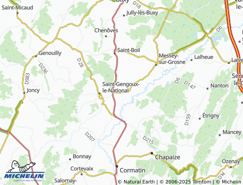 MICHELIN Santilly map - ViaMichelin