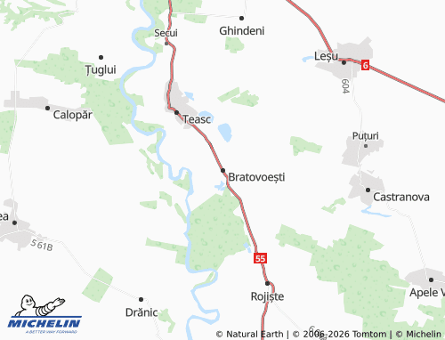 Mappa MICHELIN Bratovoești - ViaMichelin
