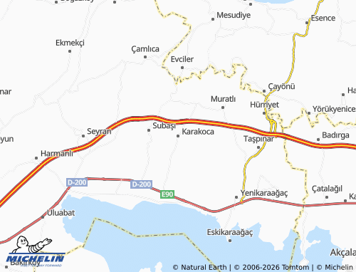 Mappa MICHELIN Karakoca - ViaMichelin