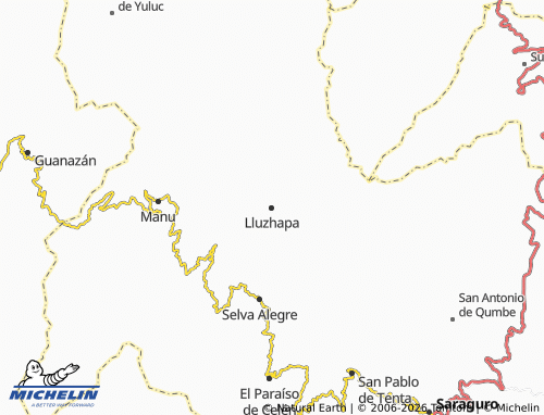 MICHELIN Lluzhapa map - ViaMichelin