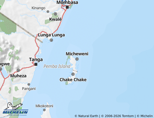 MICHELIN Micheweni map - ViaMichelin