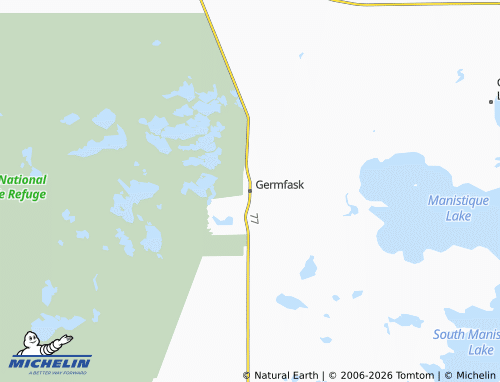 Mapa MICHELIN Germfask - ViaMichelin