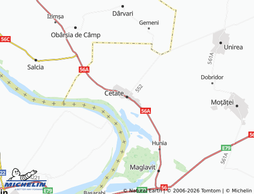 Mappa MICHELIN Cetate - ViaMichelin