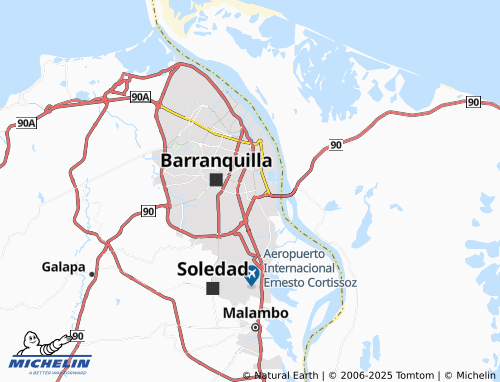 MICHELIN Las Nieves map - ViaMichelin
