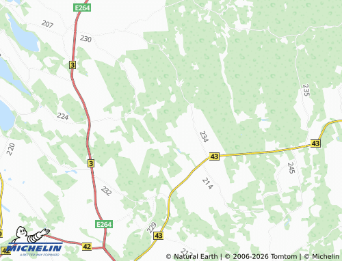 MICHELIN Papiaru map - ViaMichelin