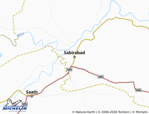 Mappa MICHELIN Sabirabad - ViaMichelin