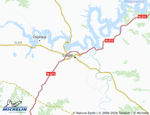 Mappa MICHELIN Caspe - ViaMichelin