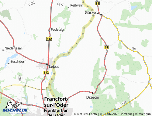 MICHELIN Pławidło map - ViaMichelin