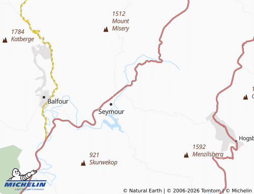 MICHELIN-Landkarte Cathcartvale A - ViaMichelin